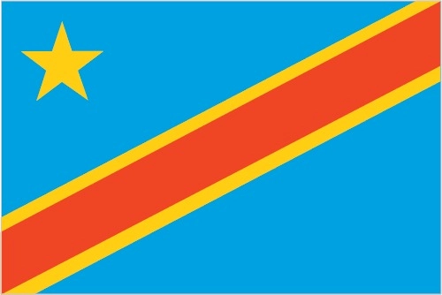 Drapeau du Congo d&eacute;mocratique par Graham Bartram