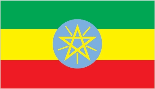 Drapeau d'Ethiopie par Graham Bartram